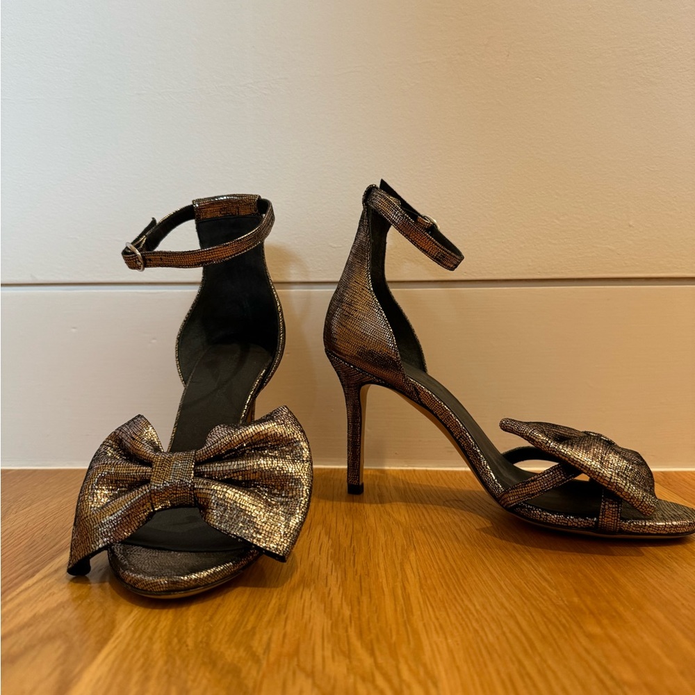 Jerome Dreyfuss Gold Bow strappy sandal